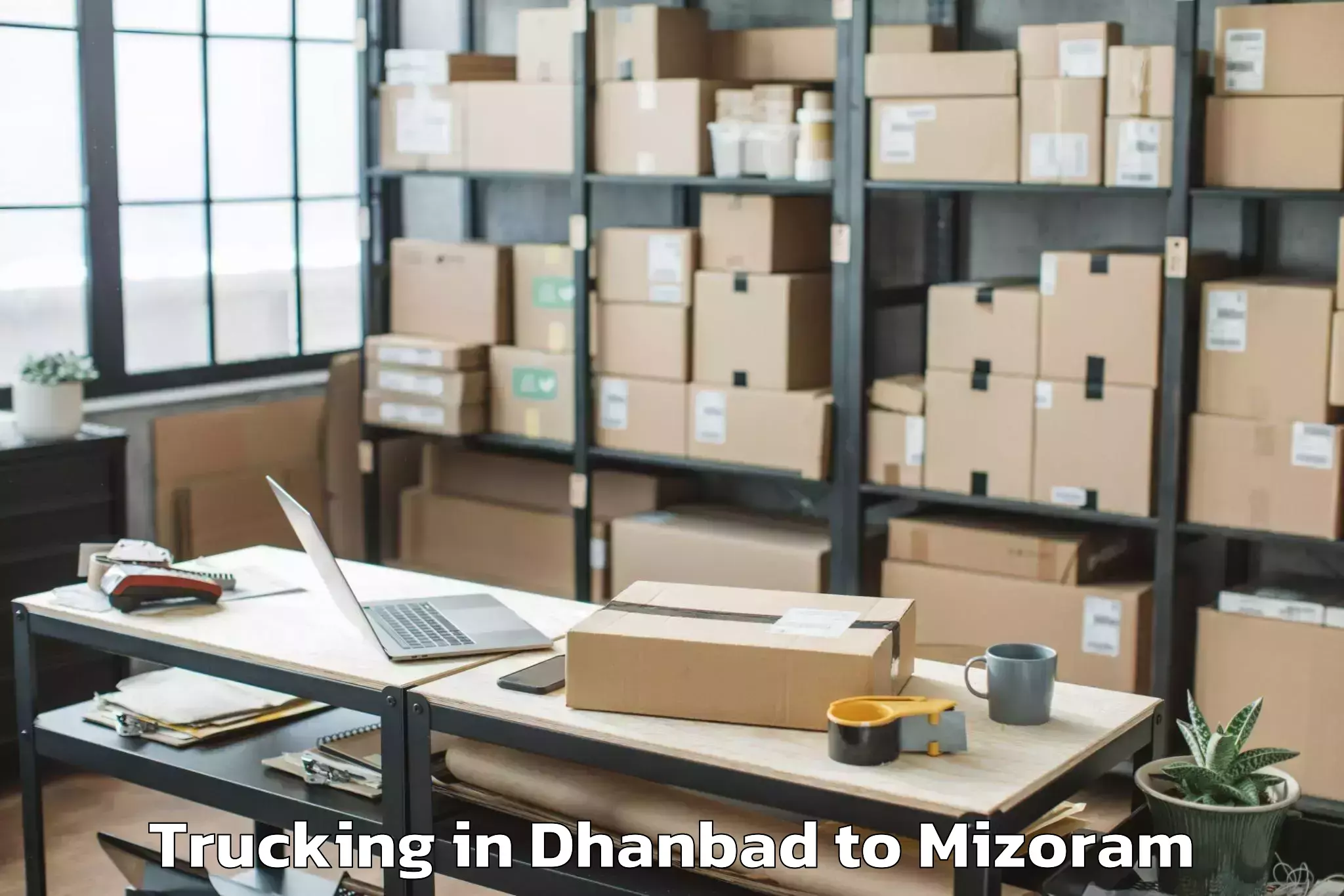 Leading Dhanbad to Sairang Trucking Provider